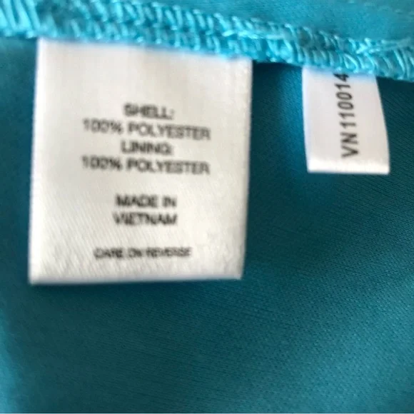 New York & Company Dress 6 Sleeveless Lace Overlay Blue/Dark Blue - Picture 7 of 7